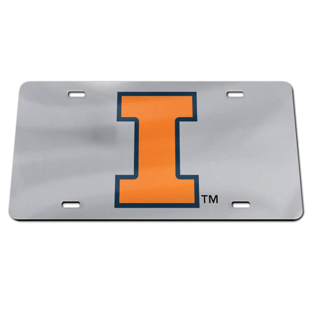 Matrícula acrílica especial de Illinois Fighting Illini