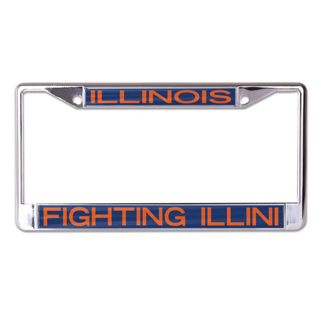 Illinois Fighting Illini Lic Plt Frame S/L Printed