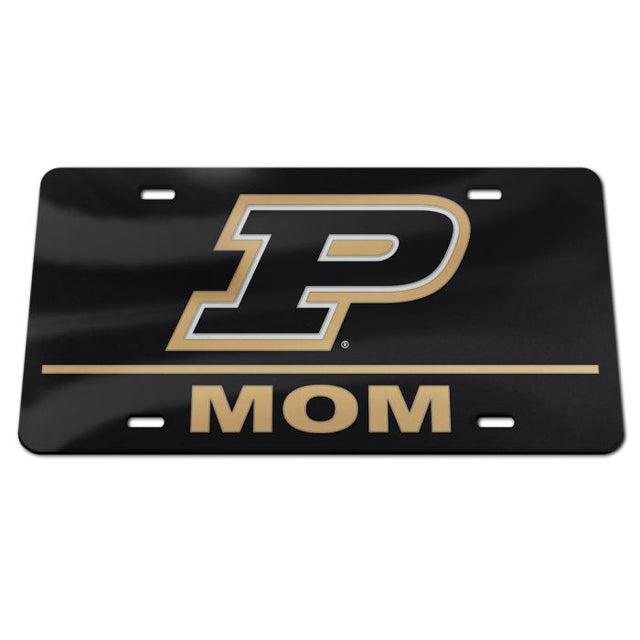 Placas de matrícula clásicas de acrílico P MOM de Purdue Boilermakers