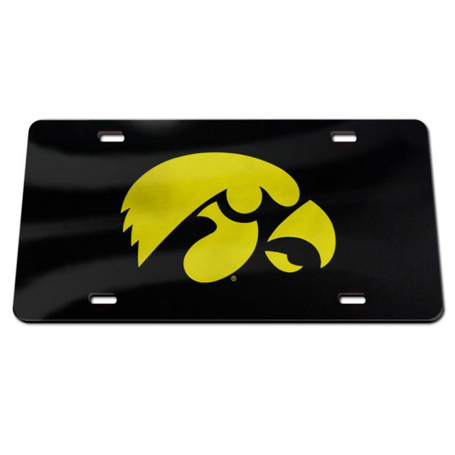 Matrícula acrílica especial de Iowa Hawkeyes