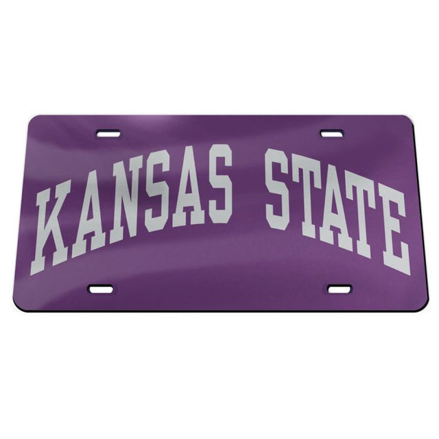 Kansas State Wildcats Acrylic Classic License Plates