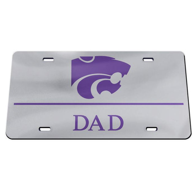 Kansas State Wildcats Acrylic Classic License Plates