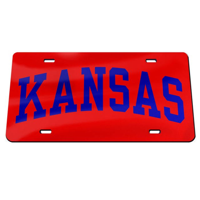 Kansas Jayhawks Acrylic Classic License Plates