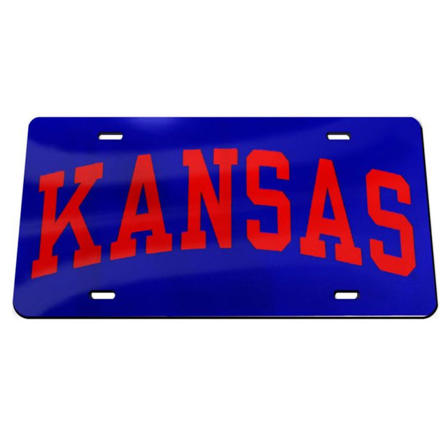 Kansas Jayhawks Acrylic Classic License Plates