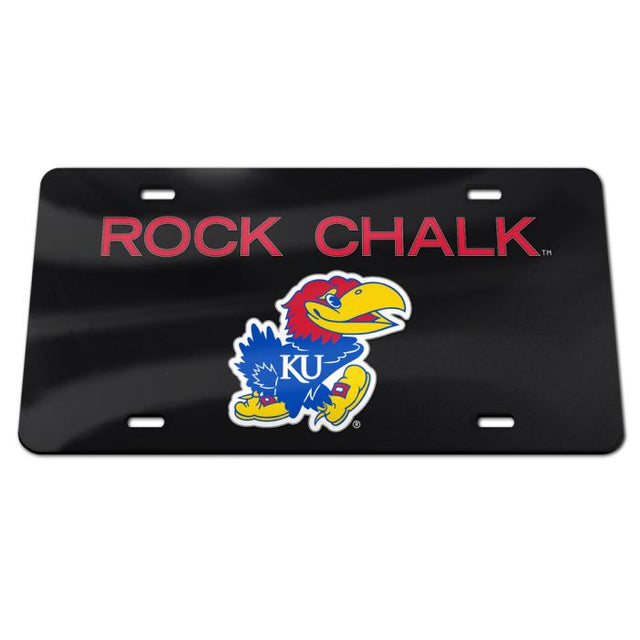 Kansas Jayhawks Specialty Acrylic License Plate