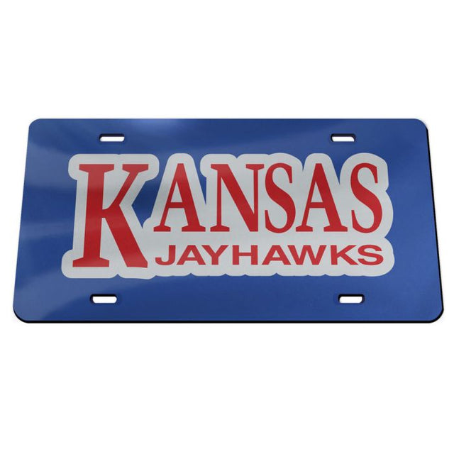 Kansas Jayhawks Acrylic Classic License Plates