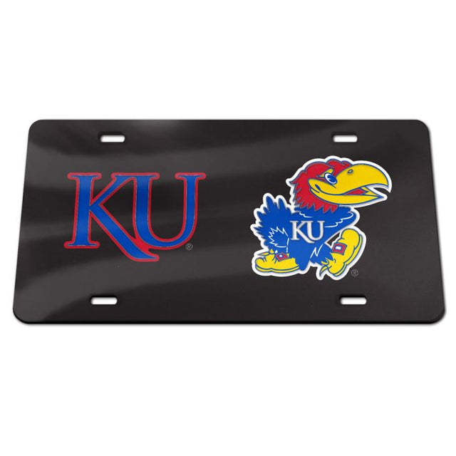 Kansas Jayhawks Specialty Acrylic License Plate