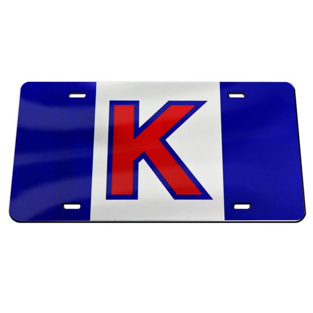 Kansas Jayhawks Specialty Acrylic License Plate