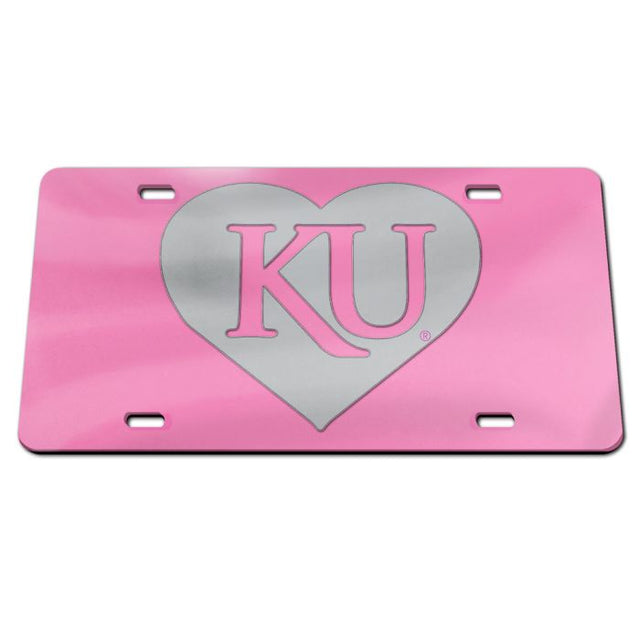 Kansas Jayhawks Acrylic Classic License Plates