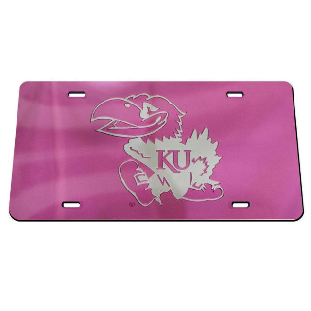 Kansas Jayhawks Specialty Acrylic License Plate