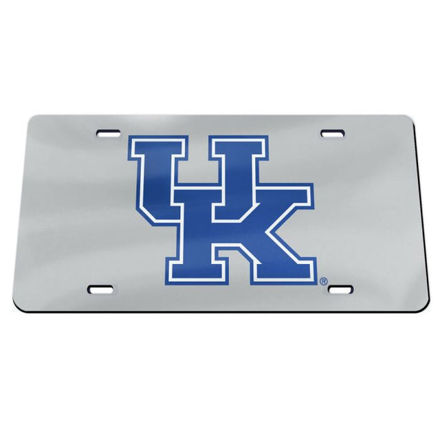 Placa de matrícula de acrílico especial con fondo de espejo de Kentucky Wildcats