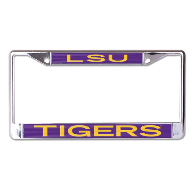 Marco Lic Plt de LSU Tigers impreso en talla pequeña