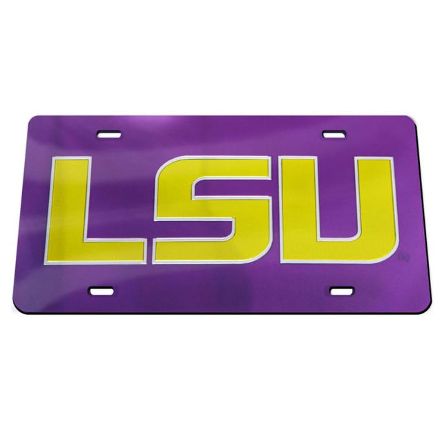 Matrícula especial de acrílico de los LSU Tigers