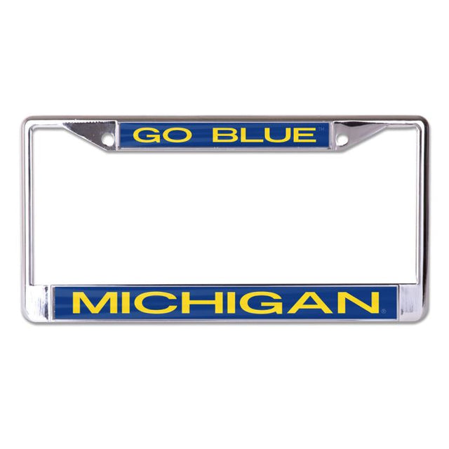 Michigan Wolverines Lic Plt Frame S/L Printed