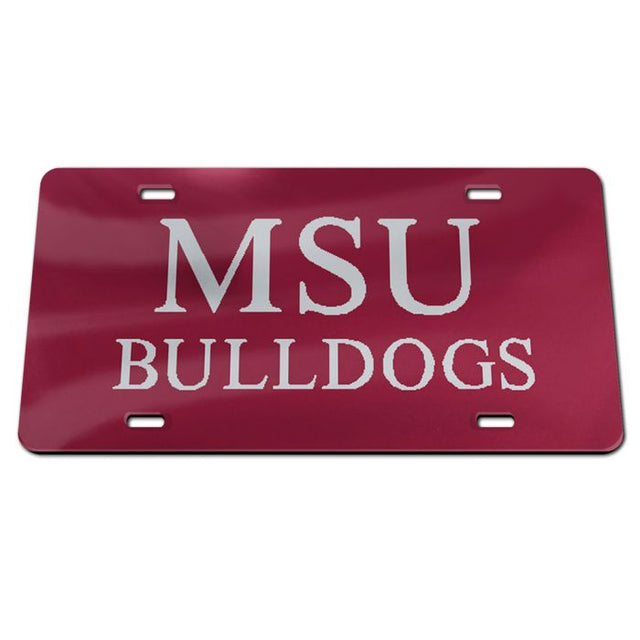 Matrículas clásicas de acrílico de Mississippi State Bulldogs