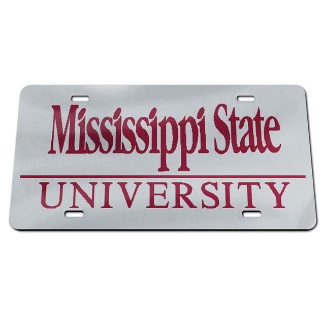 Matrículas clásicas de acrílico de Mississippi State Bulldogs