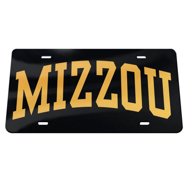 Matrículas clásicas de acrílico de los Missouri Tigers