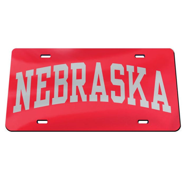 Nebraska Cornhuskers Acrylic Classic License Plates