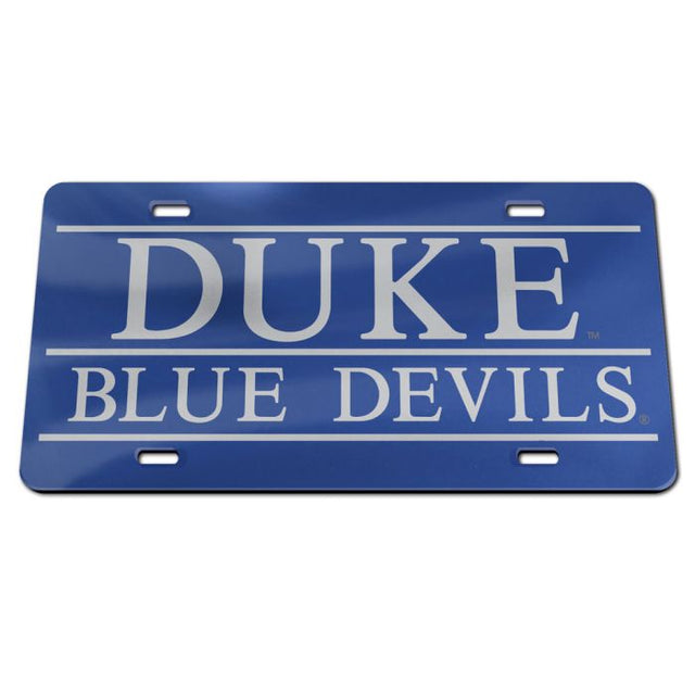 Placas de matrícula clásicas de acrílico de Duke Blue Devils