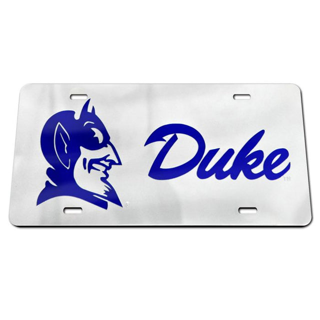 Placas de matrícula clásicas de acrílico de Duke Blue Devils