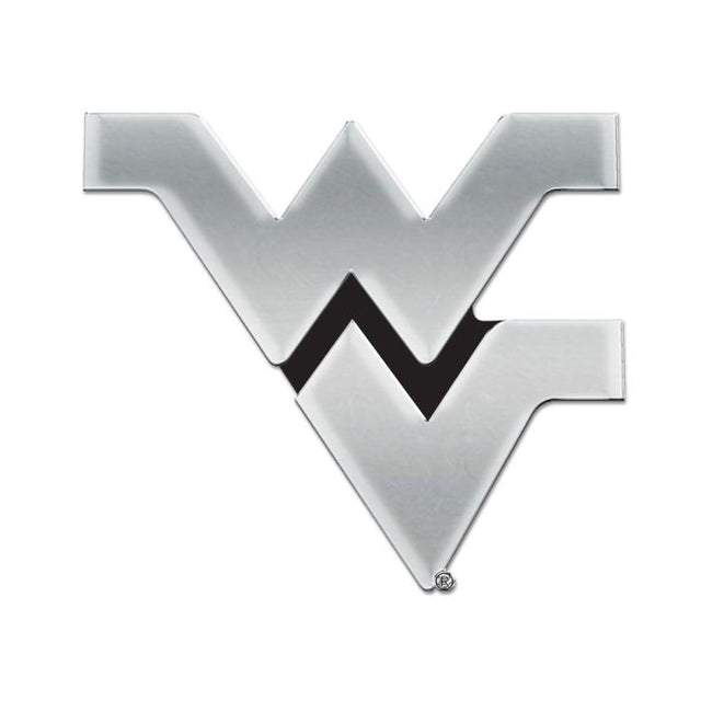 West Virginia Mountaineers Chrome Free Form Auto Emblem