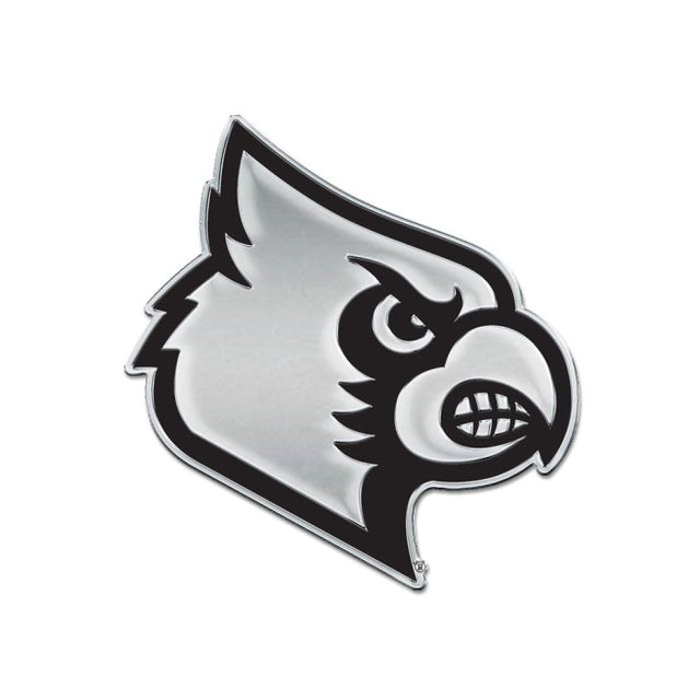 Louisville Cardinals Chrome Free Form Auto Emblem