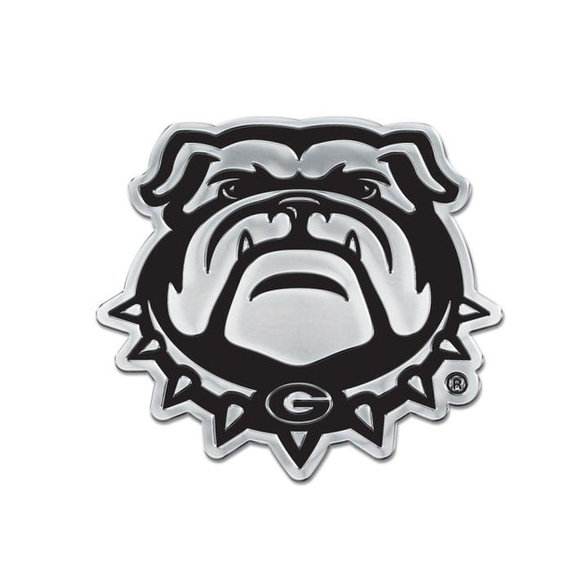 Emblema para automóvil de forma libre cromado de los Georgia Bulldogs