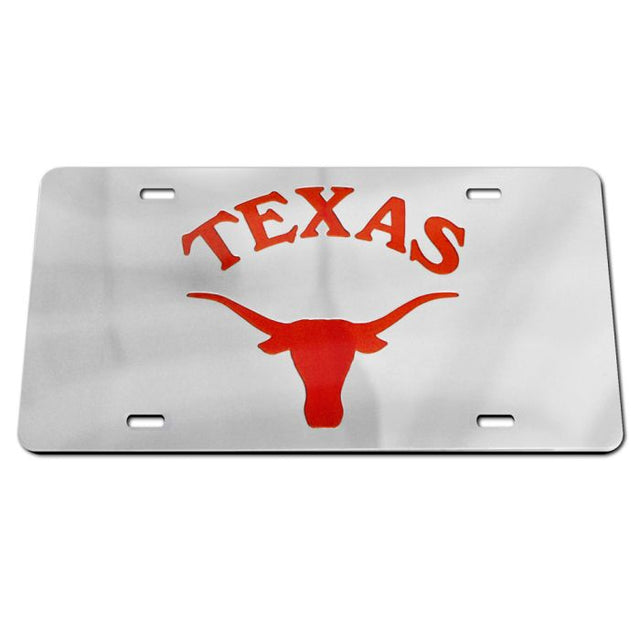 Placas de matrícula clásicas de acrílico de Texas Longhorns