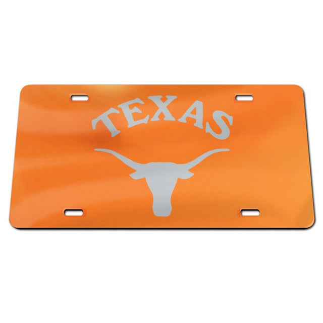 Placas de matrícula clásicas de acrílico de Texas Longhorns