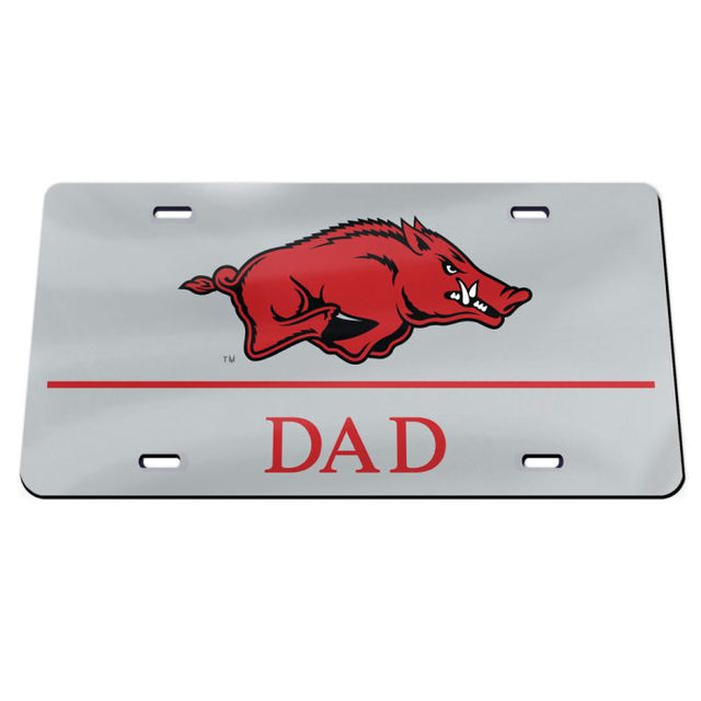 Arkansas Razorbacks Specialty Acrylic License Plate