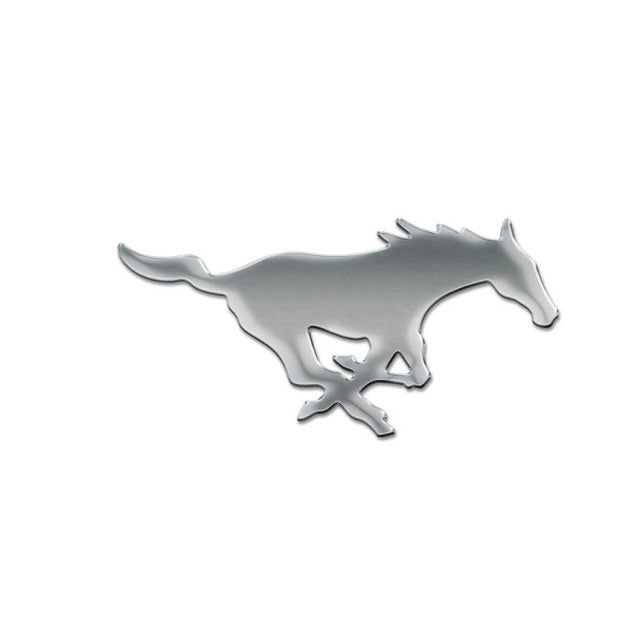 Southern Methodist Mustangs Chrome Free Form Auto Emblem