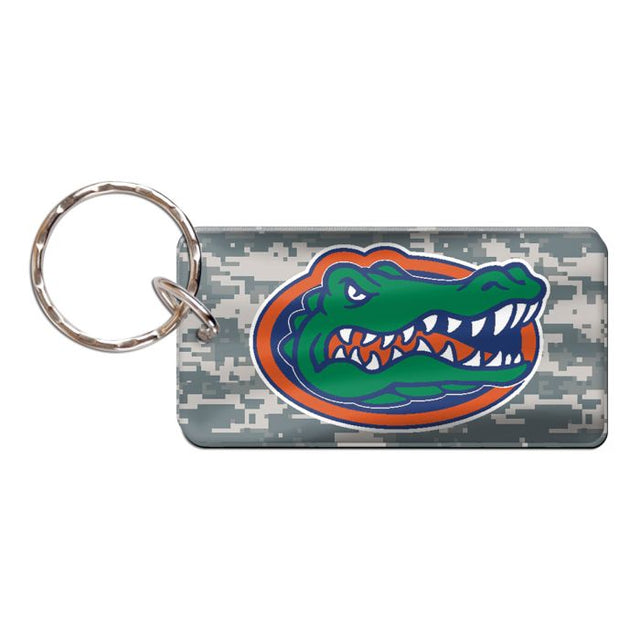 Llavero rectangular con estampado de camuflaje de los Florida Gators