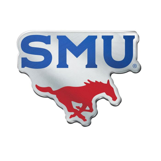 Emblema acrílico para automóvil con el logotipo de SMU PONY Mustangs del sur de los Metodistas