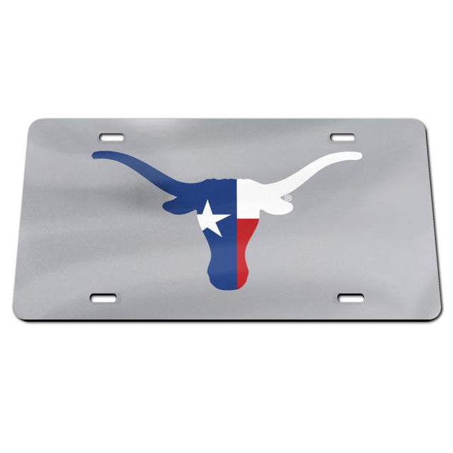 Placas de matrícula clásicas de acrílico de Texas Longhorns