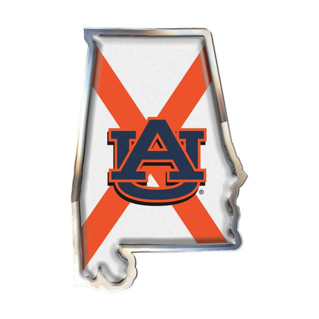 Emblema abovedado de metal cromado de los Auburn Tigers