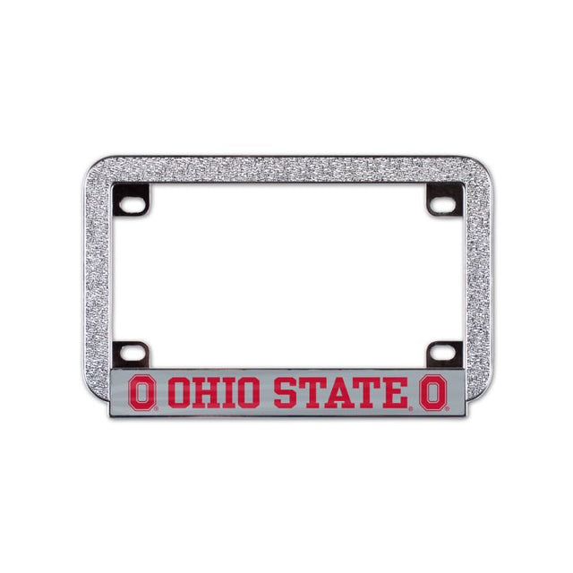 Marco de placa de metal abovedado para motocicleta de Ohio State Buckeyes