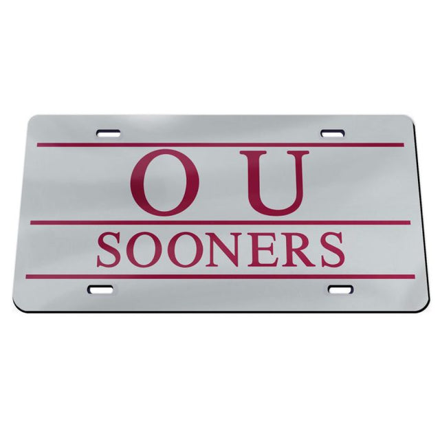 Matrículas clásicas de acrílico de los Oklahoma Sooners