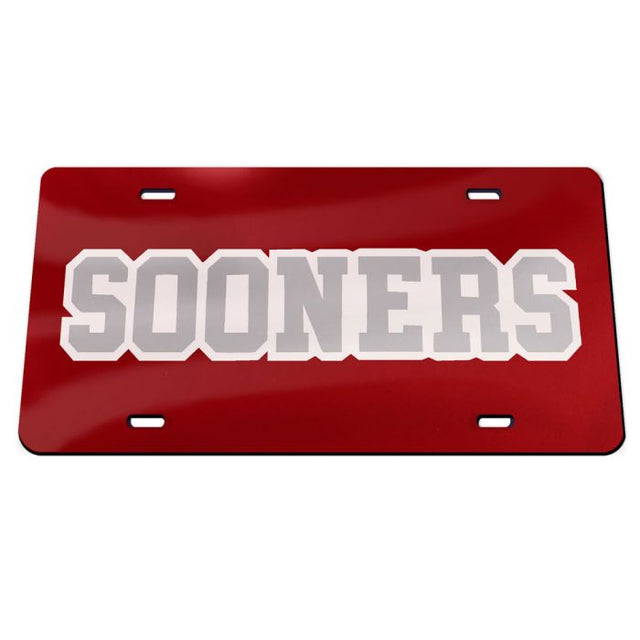 Oklahoma Sooners Acrylic Classic License Plates