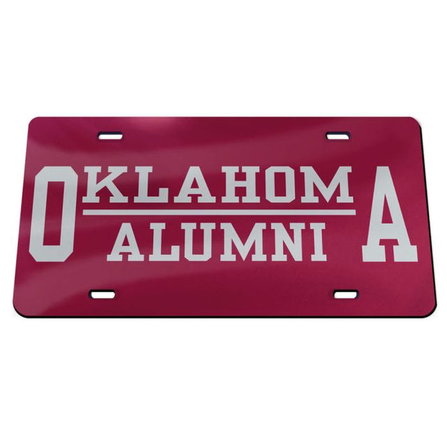 Matrícula acrílica especial de los Oklahoma Sooners