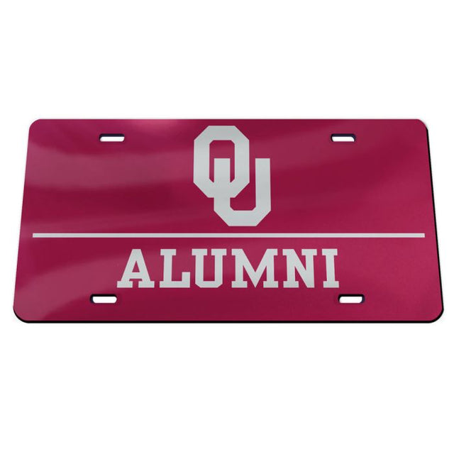 Oklahoma Sooners Specialty Acrylic License Plate