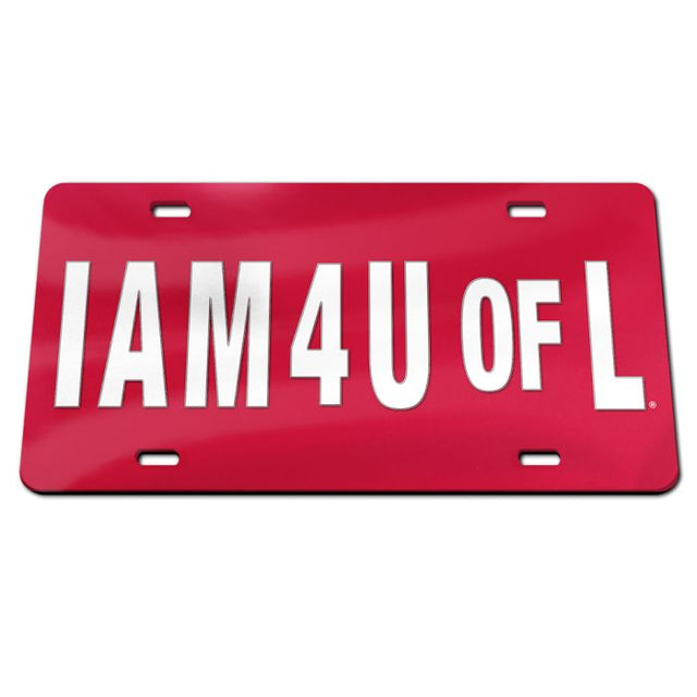 Louisville Cardinals Specialty Acrylic License Plate