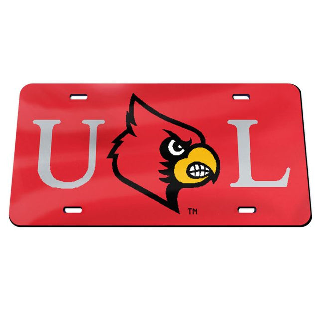 Louisville Cardinals Specialty Acrylic License Plate