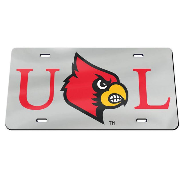 Placas de matrícula clásicas de acrílico de los Louisville Cardinals