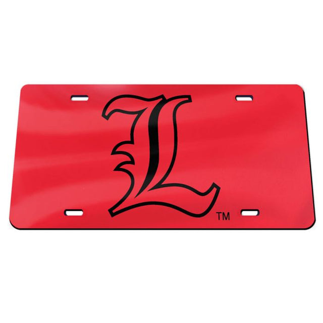 Placas de matrícula clásicas de acrílico de los Louisville Cardinals