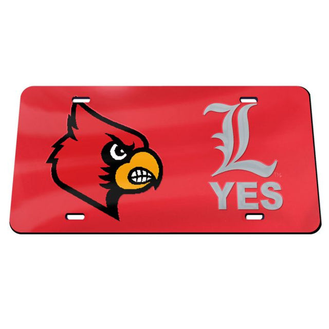 Louisville Cardinals Specialty Acrylic License Plate