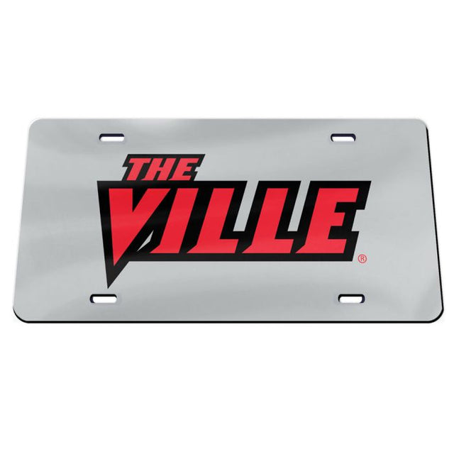 Placas de matrícula clásicas de acrílico de los Louisville Cardinals