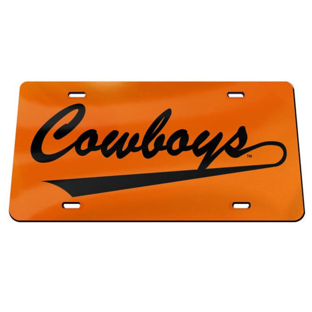 Oklahoma State Cowboys Acrylic Classic License Plates