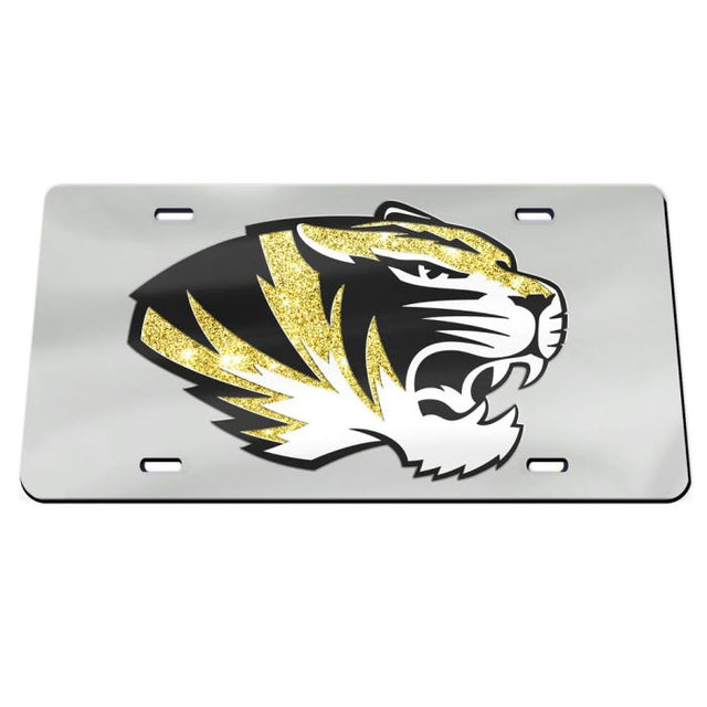 Missouri Tigers GLITTER LOGO Specialty Acrylic License Plate