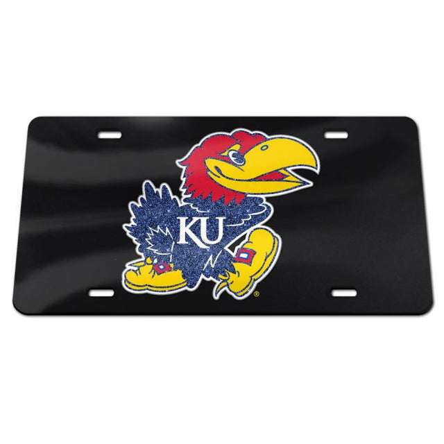 Kansas Jayhawks Specialty Acrylic License Plate