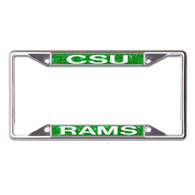 Colorado State Rams GLITTER BACKGROUND Lic Plt Frame S/L Printed